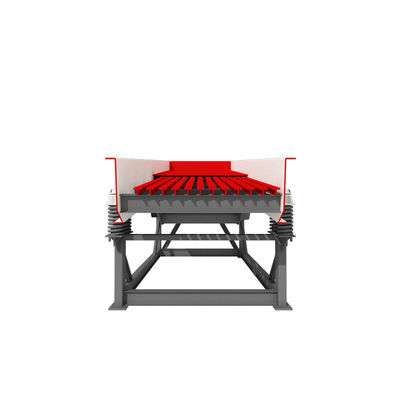 グルーブ仕様 6000-1700 45KW 鉱山岩砕機で粒子の材料の転送のためのダブルシャフト振動フィッダー